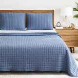 Wayfair Basics 3 Pieces Soft Jersey Knit All-Season Quilt Set