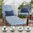 Outdoor Round Dining Chair Seat Pad-268982433