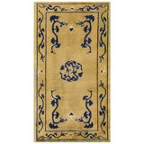Antique Chinese Dragon Design Hand Knotted Wool Pile Peking Rug