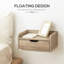 40cm W Engineered Wood Bedside Table