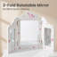 Beautiful White Wooden Birthday Decor Set for Parties Room Decoration, Dressing Table