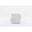 Velvet Fabric Ottoman Makeup Stool Footstool,White-1492856310
