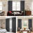 Dark Grey 100% Blackout Curtains, 2 Panels, 96-Inch Thermal Insulated Grommet Drapes, Full Light & Heat Blocking For Bedroom & Living Room-493356060-493356063