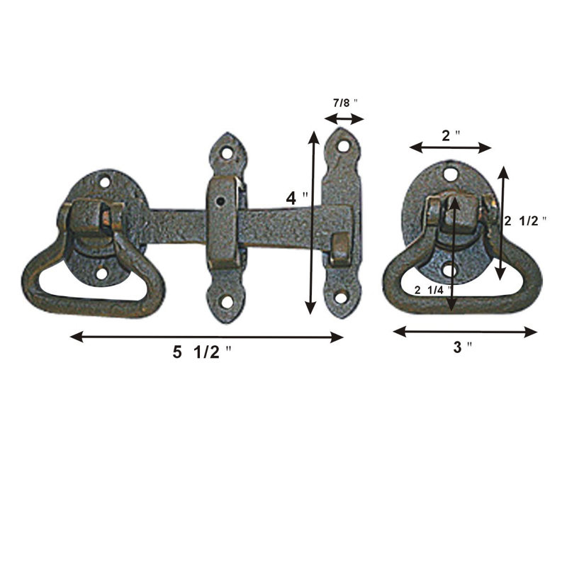 Door Wrought Iron Latch