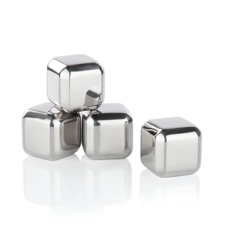 Viski Glacier Rocks Stainless Steel Wine Globes