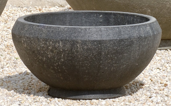 Giulia Handmade Planter, 13" H x 27" W x 27" D, Brownstone