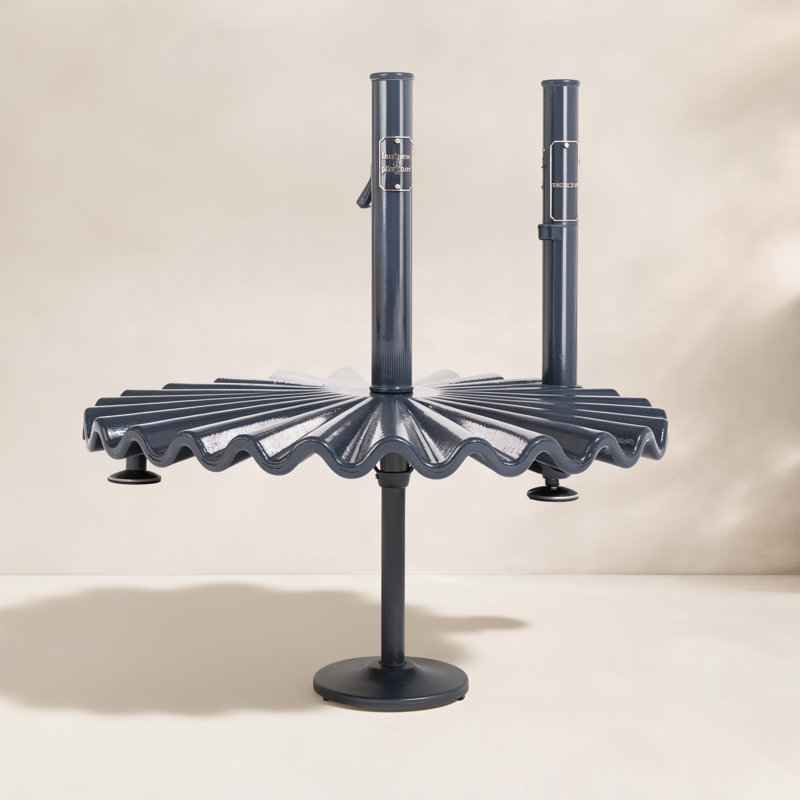 90 Steel Plastic In Ground Umbrella Base, Black