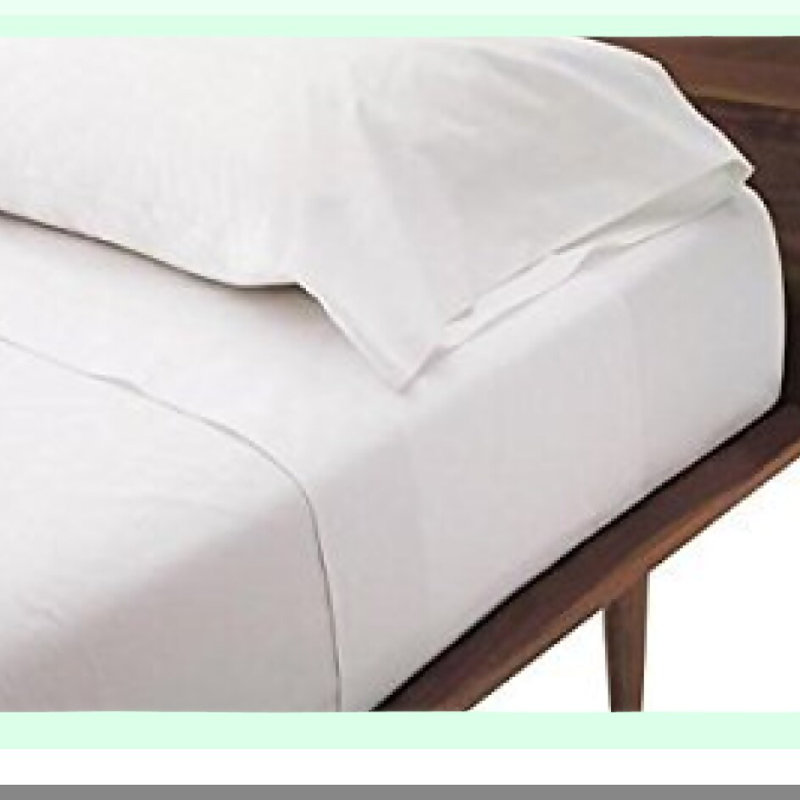 Cotton Comfort Twin Sleeper Sofa Bed Sheet Set - White Plain Color, 36"x72"x6" - Soft & Cozy Bedding for Sofa Beds - 100% Cotton Material