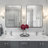 Omolayo Rectangle Wall Mirror, Mounted Wall Decor Bathroom Vanity Mirror, Aluminum Alloy Framed Decorative Accent Mirror-305652226