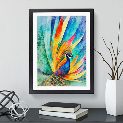 Exciting Peacock No.2 - Single Picture Frame Print