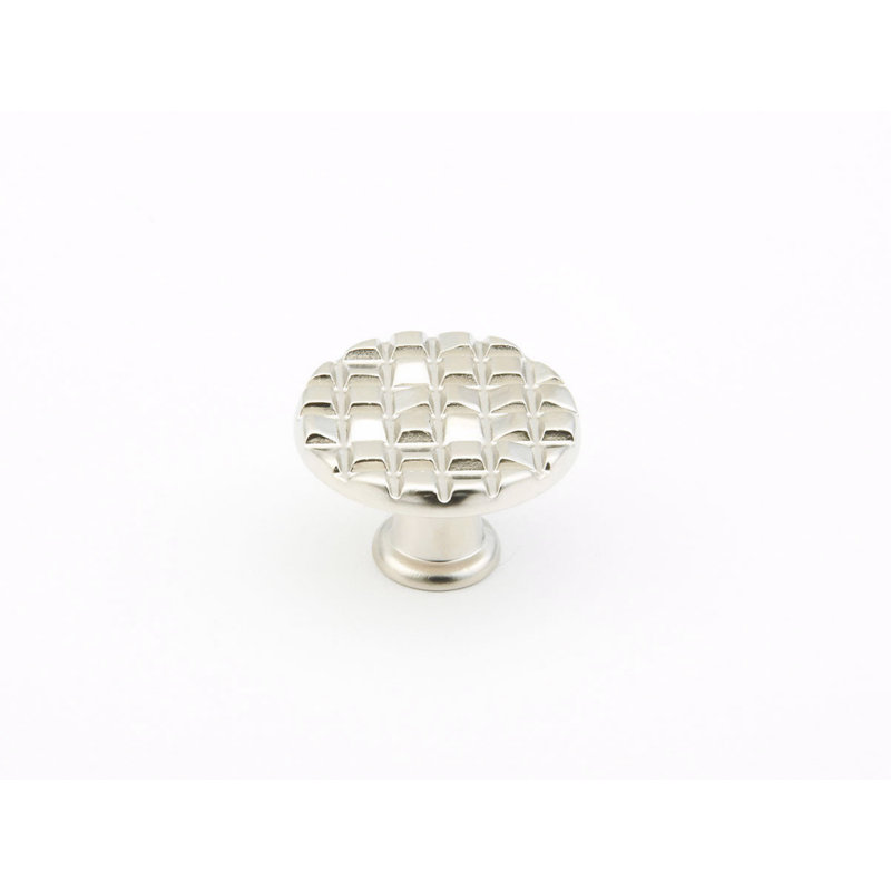 Mosaic Round Knob, Satin Nickel
