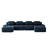153" Modern U-Shaped Modular Sectional Sofa-1094222858