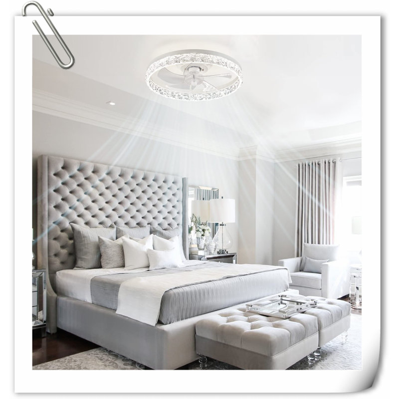 Myhrren Ceiling Fan with LED Lights, White
