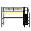 Lit mezzanine en métal avec bureau-2122844898
