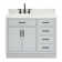 Tidworth 42'' Solid Wood Single Bathroom Vanity with 1.5'' Carrara Marble Top, Left Offset Rectangular Sink