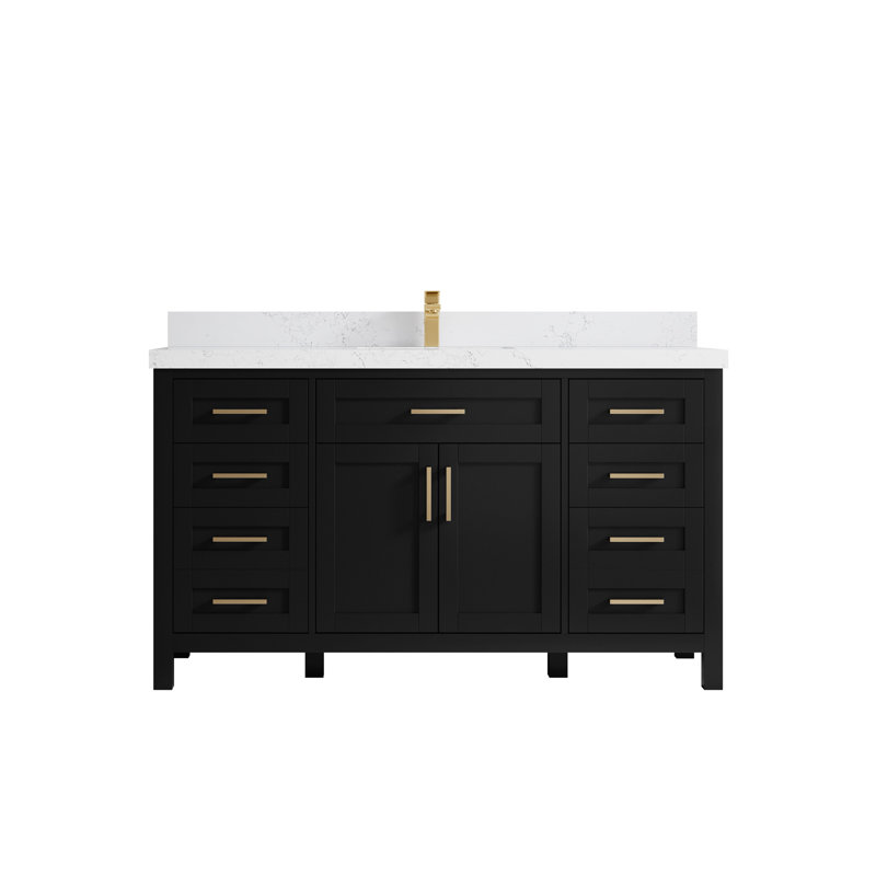 Ensemble de meuble-lavabo simple 60 "60", Empira blanc