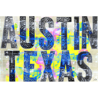 " Austin Texas " Textual Art Print