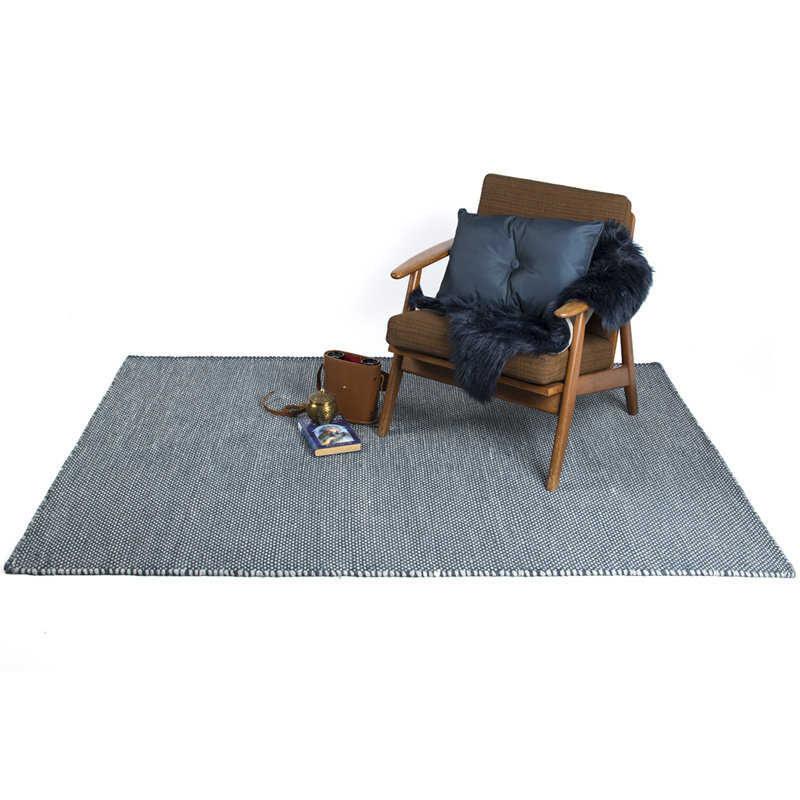 Drakeford Solid Colour Hand Woven Area Rug, Rectangle 140 x 200cm