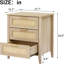 Table de chevet en bois massif Ashni