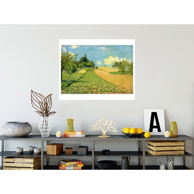 The Cornfield (near Argenteuil) by Alfred Sisley - Giclee Print