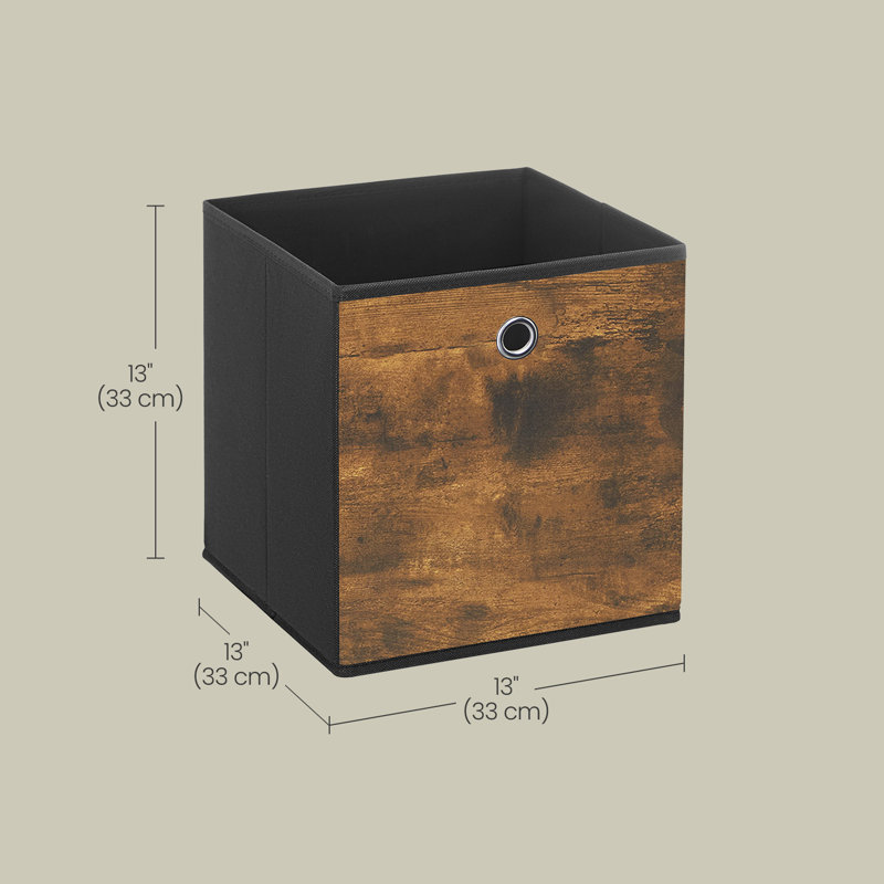 Set Of 8 Storage Cubes, Storage Bins, Foldable Fabric Storage Boxes, 13 X 13 X 13 Inches, For Bedroom, Living Room