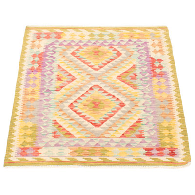 Tapis rectangulaire en laine 3 pi 2 po x 4 pi Khezar