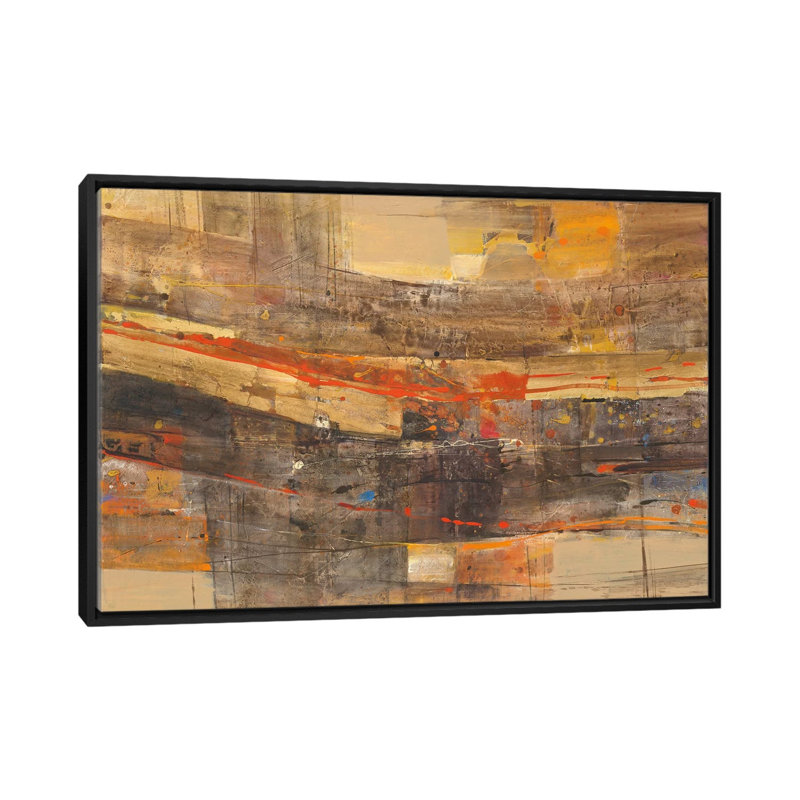 Nature's Theatre Painting Print on Wrapped Canvas, 18" H x 26" W x 1.5" D, Black Framed Canvas, No Mat