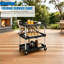 Chariot de service pliant et pliable