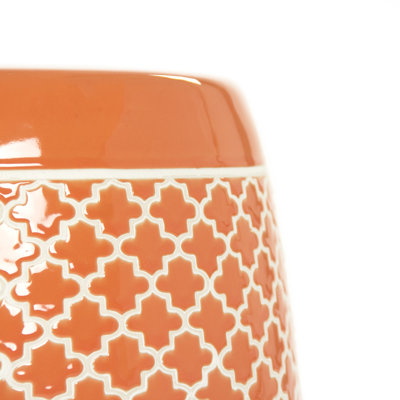 Gable Ceramic Accent Stool