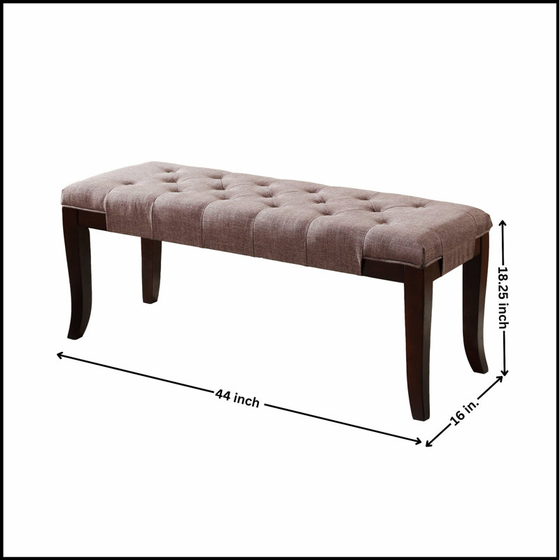 Banc capitonné Linon, tissu