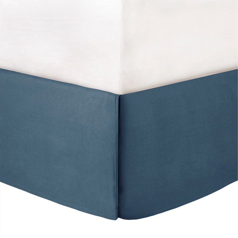 7 Piece Cotton Sateen Comforter Set Blue
