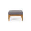 Ensemble de repose-pieds moderne Mid-Century + table basse, coussins résistants à l'eau avec structure en bois massif