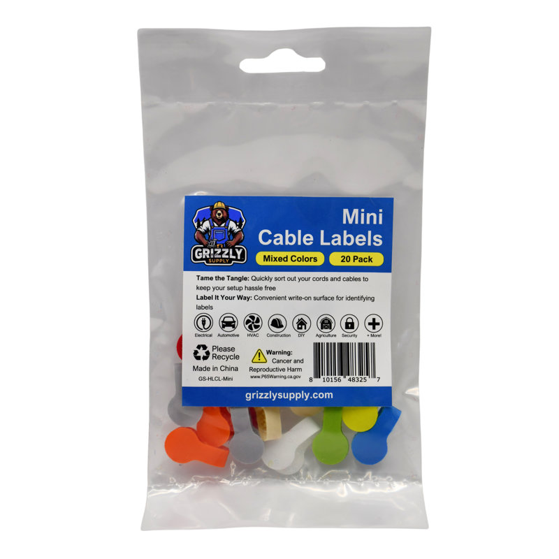 Mini Cable Label 20/pk