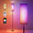 Floor Lamps For Living Room, Modern Floor Lamp With RGB Leds Bulb,Dimmable Floor Lamp With App Control & Remote Control,Tall Reading Lamp For Bedroom, Living Room, Office Lampshade-1554481592