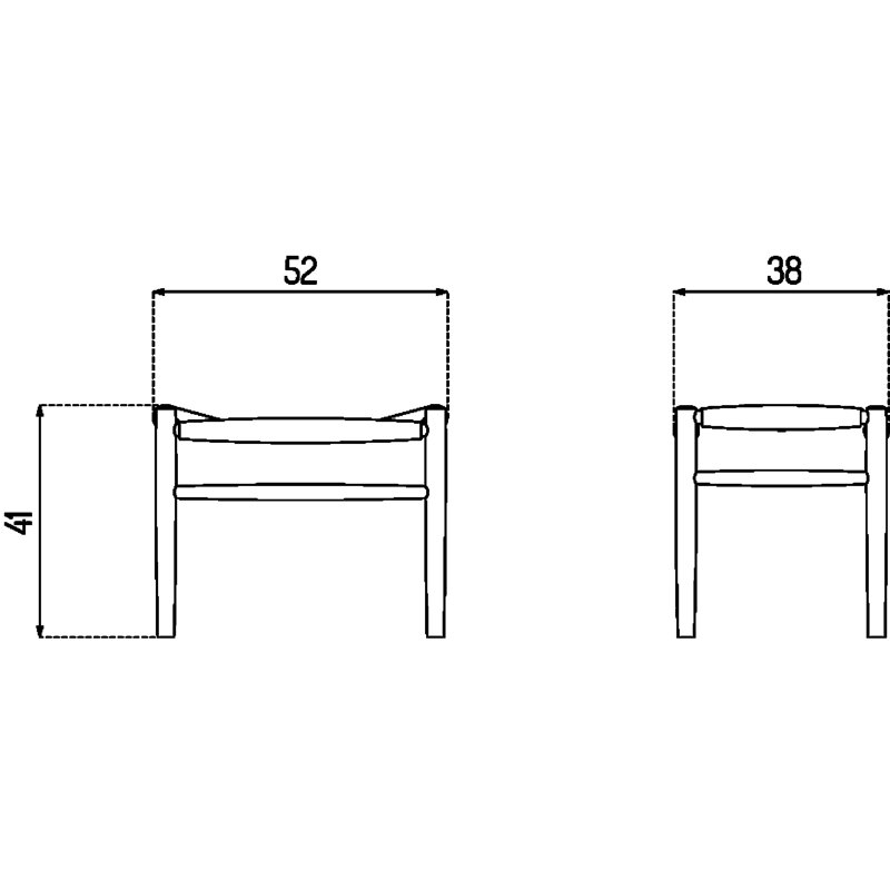 J83 Accent Stool, Nature