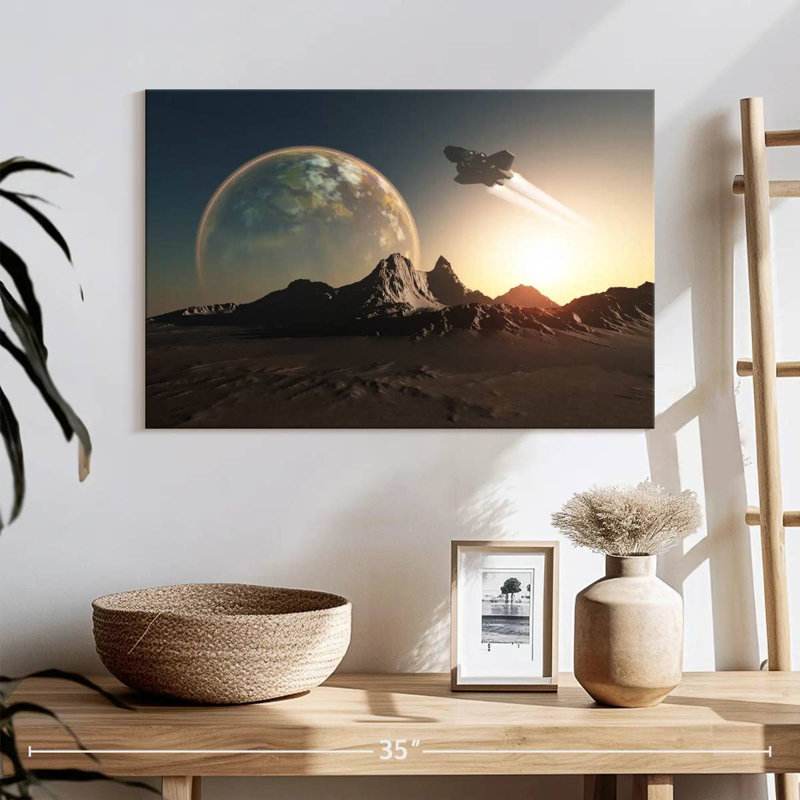 Kelan Spacecraft, 16" H x 24" W