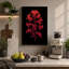 Crimson Bloom Botanical - Wrapped Canvas-691454149-691454145