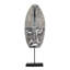 21 "en bois sculpté à la main masque tribal primitif sur support-2009490736
