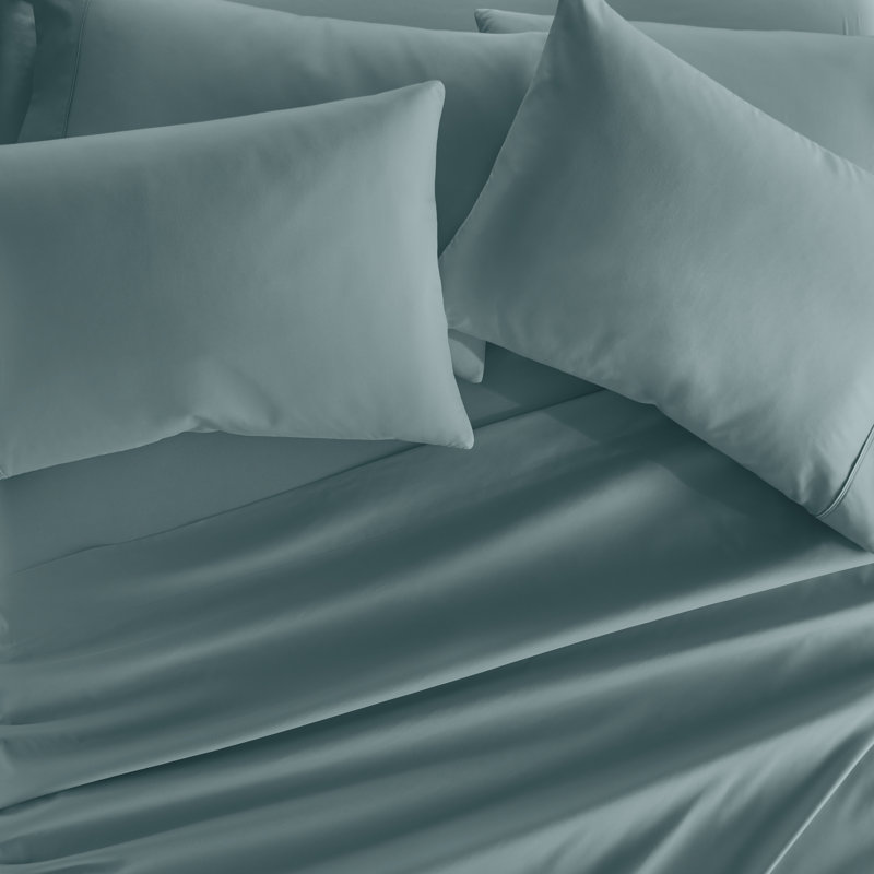 Ensemble de draps pour lit en microfibre brossée de 6 pièces Simply Soft, Ensemble de draps pour grand lit + un drap-housse 
