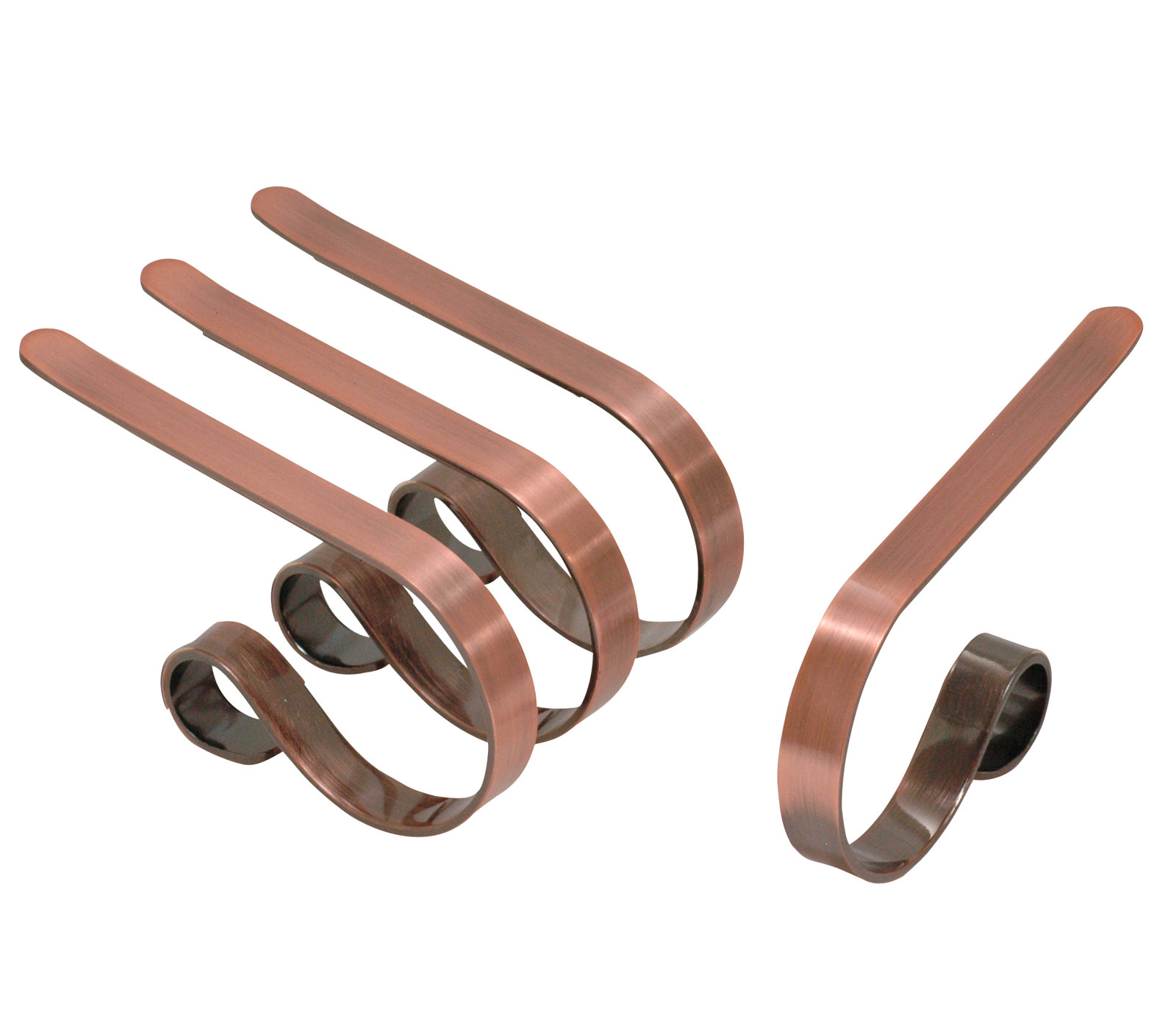 Original MantleClip Stocking Holder, Brushed Copper