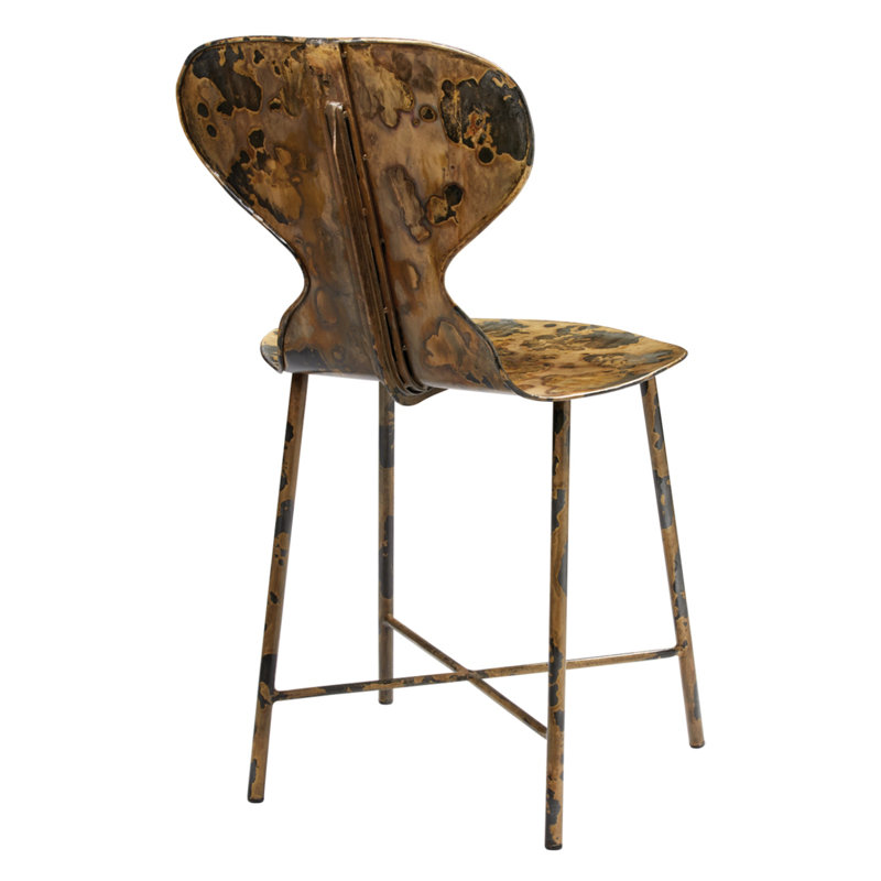 Mccallan Acid Washed Metal Chair