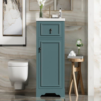 20-Inch Bathroom Vanity with Ceramic Sink, Soft Close Door, Adjustable Shelf