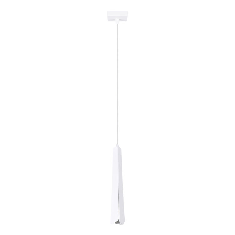 Bibianna 1 - Light Stainless Steel Pendant, White