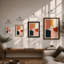 Organic Forms Mid-Century - Framed Print-1763619499-1763619493