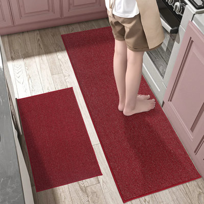 Non-slip Kitchen Rugs And Mats 2pcs, Absorbent And Stain Resistant Kitchen Runners
