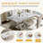 70.08" Metal Base Dining Table-1567177226