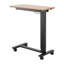 Bureau à roulettes pour ordinateur portable avec levage électrique et côté de lit mobile, table à 4 roulettes, hauteur réglable pour bureau à domicile, bois noir, réglable 29,9 46,6 po, inclinable de table 0 60, mise à niveau compacte