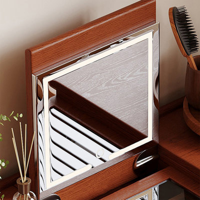 Makeup Vanity with Light mirror,6 drawers