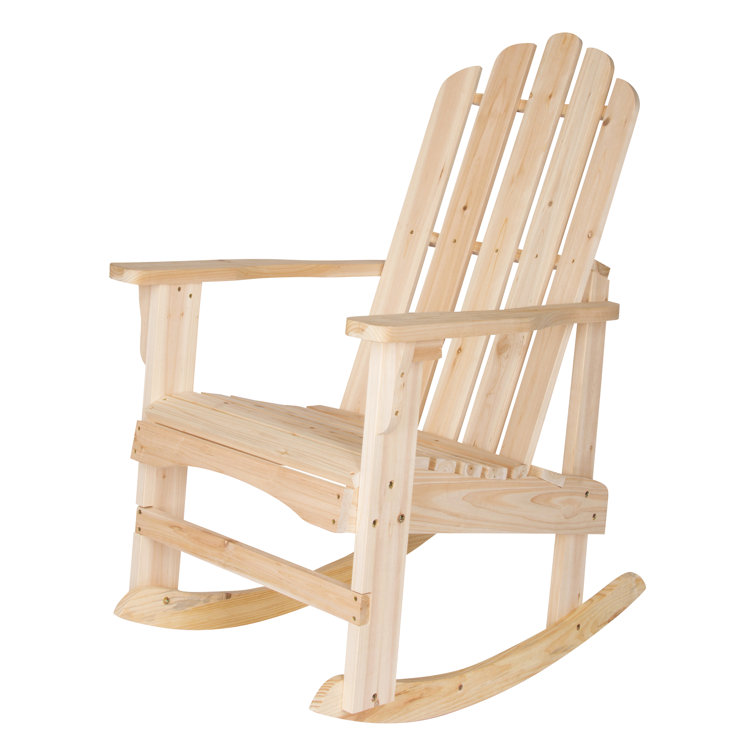 Janes Solid Wood Rocking Adirondack Chair