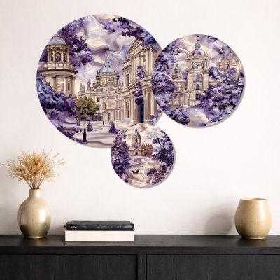 Oxford University in England – United Kingdom 3 Piece Metal Wall Art
